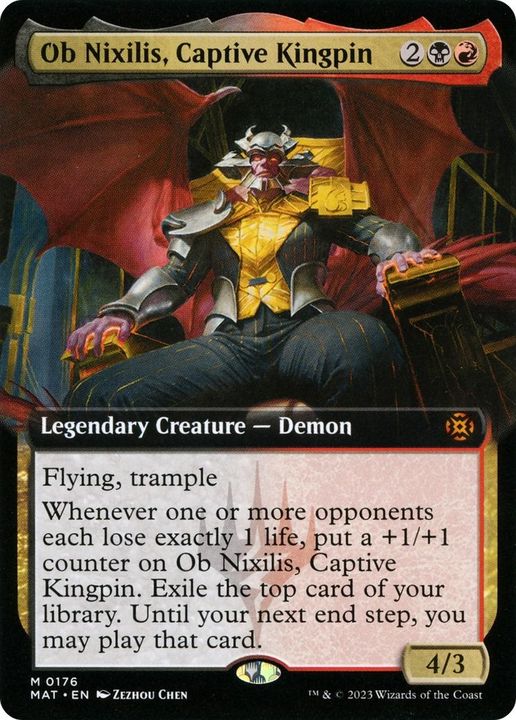 Ob Nixilis, Captive Kingpin in the group Magic the Gathering / Types / Colors / Multicolors / B, R at Proxyprinters.com (46378)