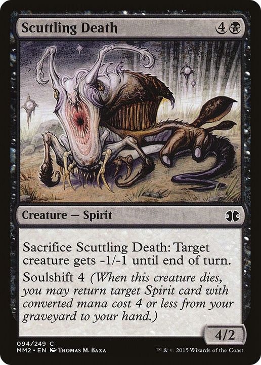 Scuttling Death in the group Magic the Gathering / Types / Colors / Black at Proxyprinters.com (46388)