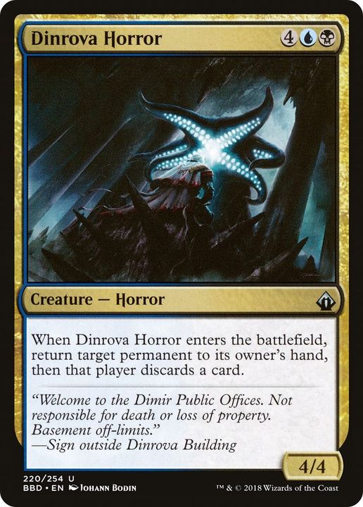 Dinrova Horror in the group Magic the Gathering / Types / Colors / Multicolors / B, U at Proxyprinters.com (46411)