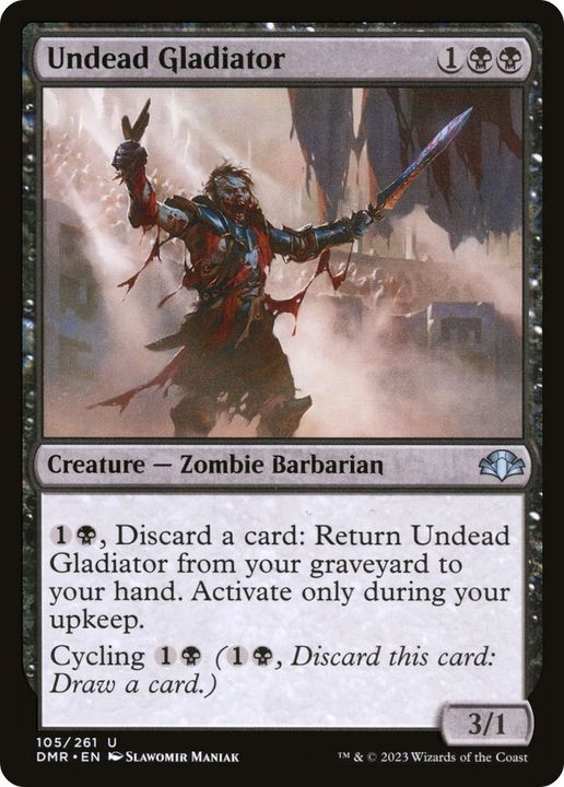 Undead Gladiator in the group Magic the Gathering / Types / Creatures / Zombie at Proxyprinters.com (46416)