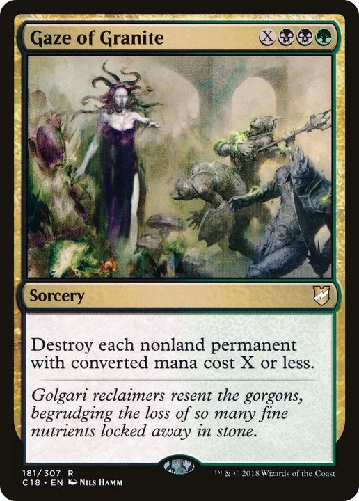 Gaze of Granite in the group Magic the Gathering / Types / Colors / Multicolors / B, G at Proxyprinters.com (46423)