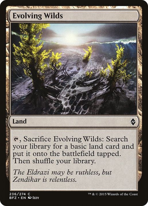 Evolving Wilds in the group Magic the Gathering / Sets / Battle for Zendikar Tokens at Proxyprinters.com (46449)