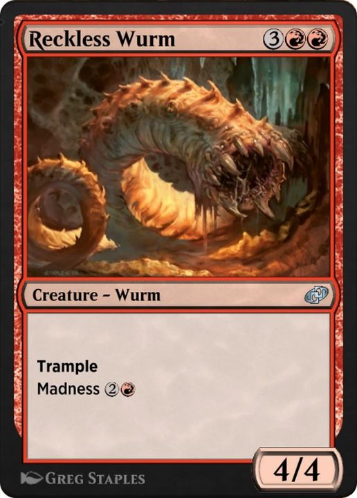 Reckless Wurm in the group Magic the Gathering / Types / Colors / Red at Proxyprinters.com (4651)