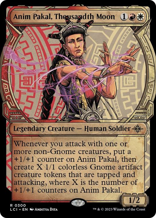 Anim Pakal, Thousandth Moon in the group Magic the Gathering / Types / Colors / Multicolors / R, W at Proxyprinters.com (46543)