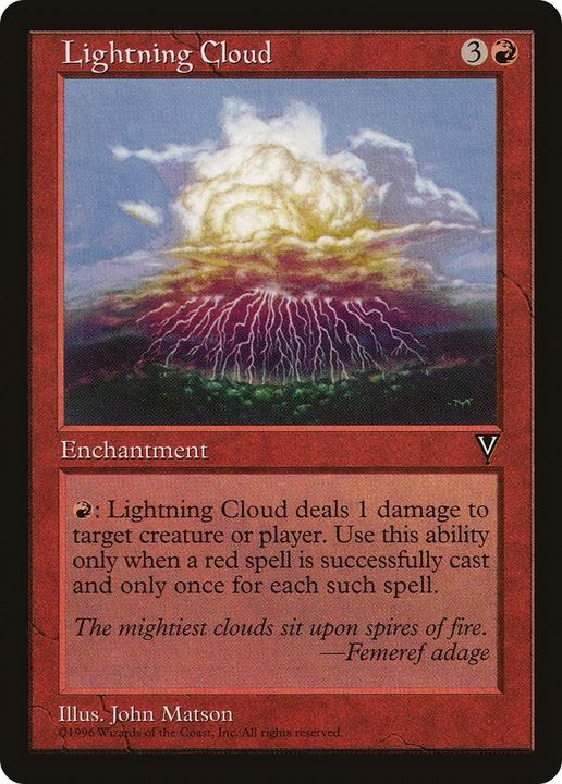 Lightning Cloud in the group Magic the Gathering / Types / Enchantment / Enchantment at Proxyprinters.com (46557)