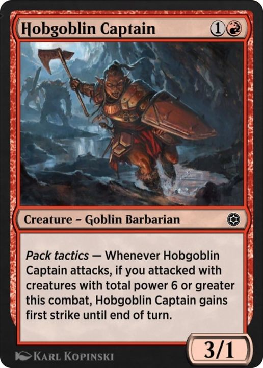 Hobgoblin Captain in the group Magic the Gathering / Types / Creatures / Goblin at Proxyprinters.com (46564)