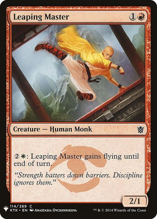 Leaping Master in the group Magic the Gathering / Types / Creatures / Human at Proxyprinters.com (46578)