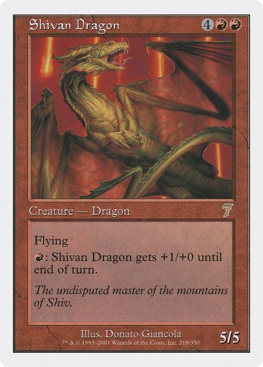 Shivan Dragon in the group Magic the Gathering / Sets / Seventh Edition at Proxyprinters.com (46585)