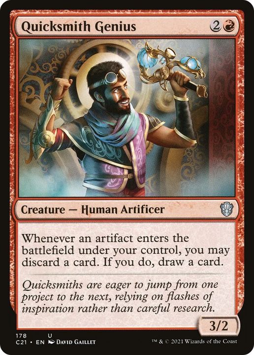 Quicksmith Genius in the group Magic the Gathering / Types / Creatures / Human at Proxyprinters.com (46590)