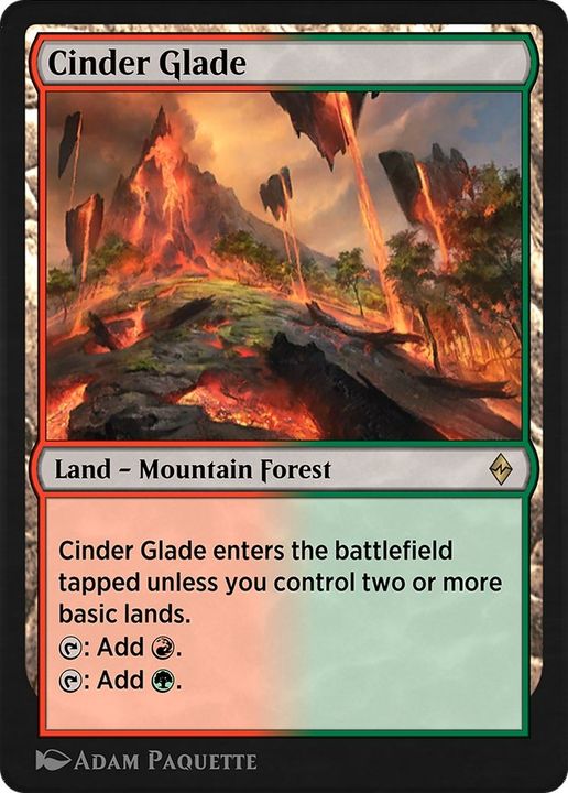 Cinder Glade in the group Magic the Gathering / Types / Land / Forest at Proxyprinters.com (46647)