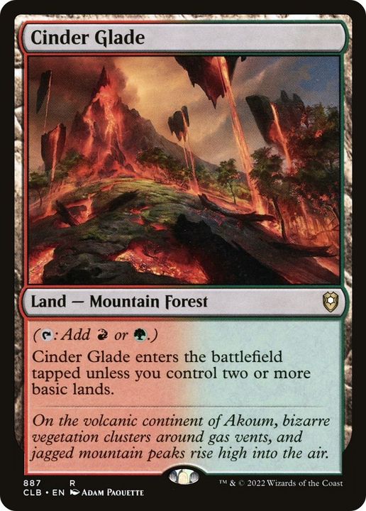 Cinder Glade in the group Magic the Gathering / Types / Land / Forest at Proxyprinters.com (46663)