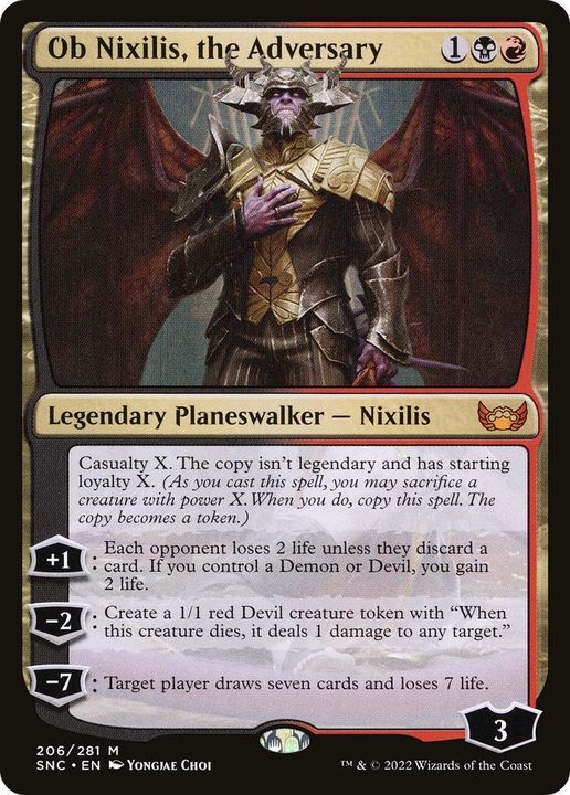 Ob Nixilis, the Adversary in the group Magic the Gathering / Types / Colors / Multicolors / B, R at Proxyprinters.com (46674)