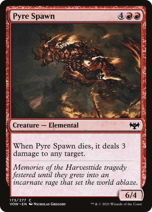 Pyre Spawn in the group Magic the Gathering / Types / Colors / Red at Proxyprinters.com (46677)