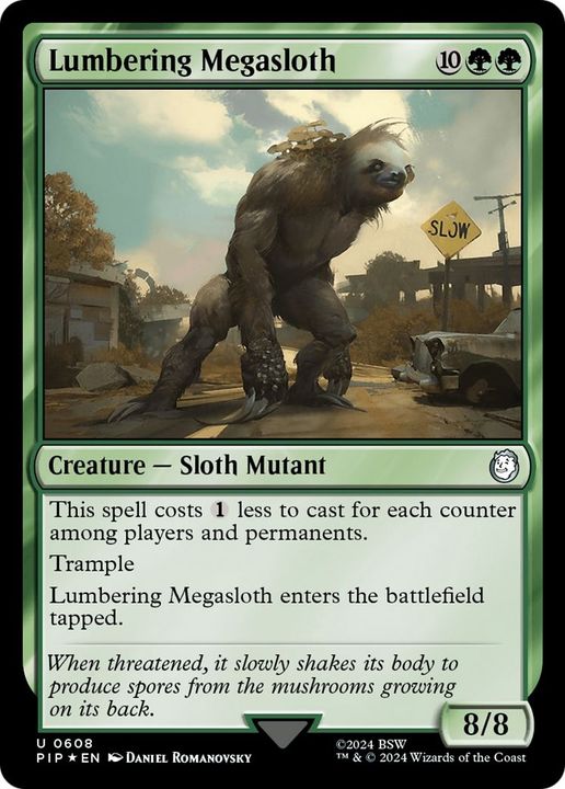 Lumbering Megasloth in the group Magic the Gathering / Types / Colors / Green at Proxyprinters.com (46685)