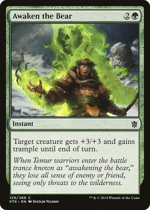 Awaken the Bear in the group Magic the Gathering / Types / Colors / Green at Proxyprinters.com (46702)