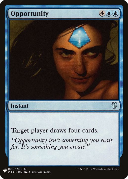 Opportunity in the group Magic the Gathering / Types / Colors / Blue at Proxyprinters.com (46711)