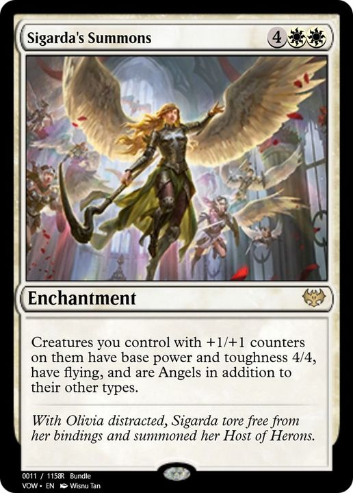 Sigarda's Summons in the group Magic the Gathering / Types / Enchantment / Enchantment at Proxyprinters.com (46741)