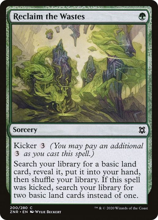 Reclaim the Wastes in the group Magic the Gathering / Types / Colors / Green at Proxyprinters.com (46752)