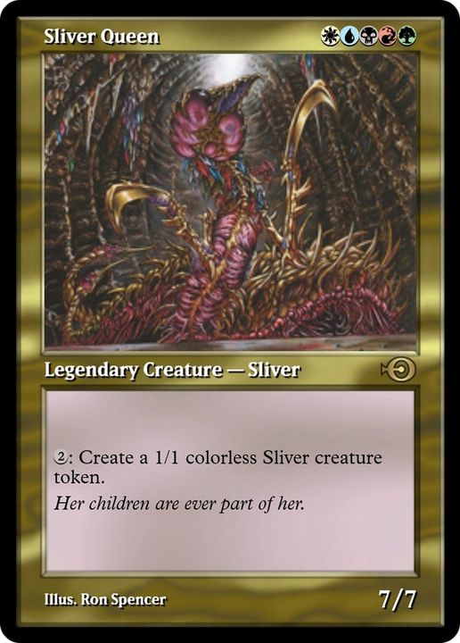 Sliver Queen in the group Magic the Gathering / Types / Colors / Multicolors / B, G, R, U, W at Proxyprinters.com (46767)