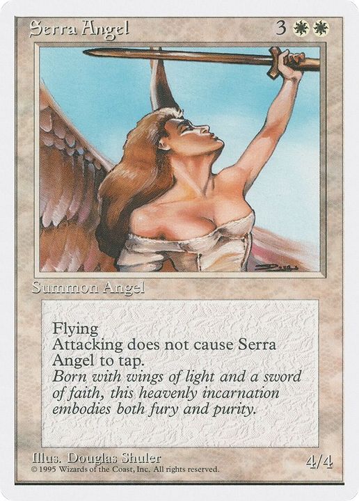 Serra Angel in the group Magic the Gathering / Sets / Fourth Edition at Proxyprinters.com (46778)