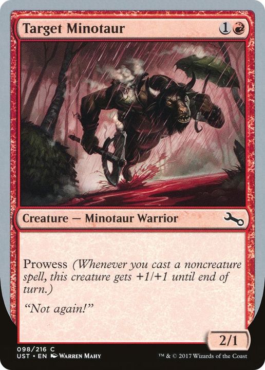 Target Minotaur in the group Magic the Gathering / Sets / Unstable Promos at Proxyprinters.com (46788)