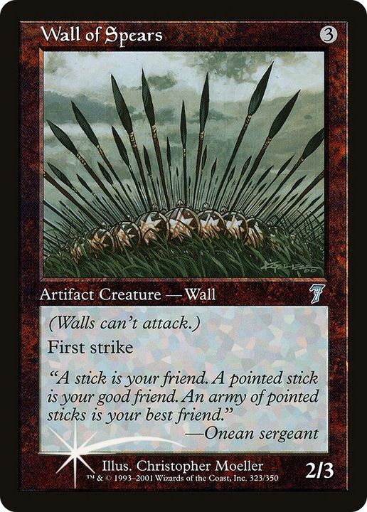 Wall of Spears in the group Singles at Proxyprinters.com (46840)