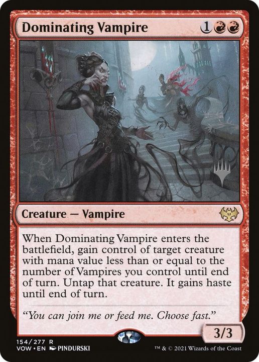 Dominating Vampire in the group Magic the Gathering / Sets / Innistrad: Crimson Vow Promos at Proxyprinters.com (46842)