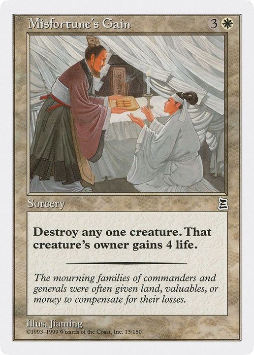 Misfortune's Gain in the group Magic the Gathering / Types / Colors / White at Proxyprinters.com (46856)