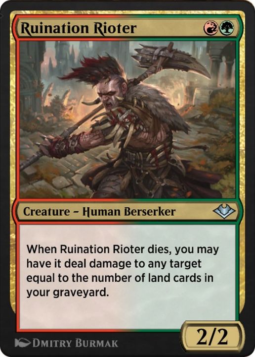 Ruination Rioter in the group Magic the Gathering / Sets / Jumpstart: Historic Horizons at Proxyprinters.com (46869)