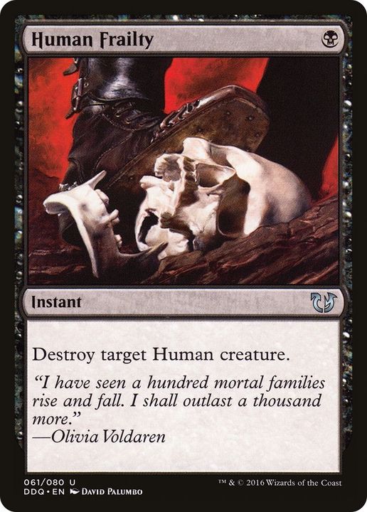 Human Frailty in the group Magic the Gathering / Types / Colors / Black at Proxyprinters.com (46880)