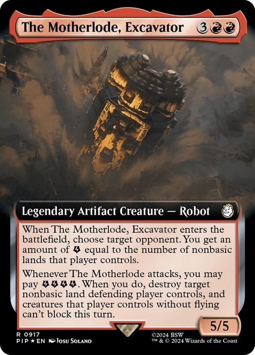 The Motherlode, Excavator in the group Magic the Gathering / Types / Artifacts / Legendary Artifact at Proxyprinters.com (4691)