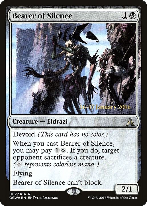 Bearer of Silence in the group Magic the Gathering / Types / Colors / Colorless at Proxyprinters.com (46960)