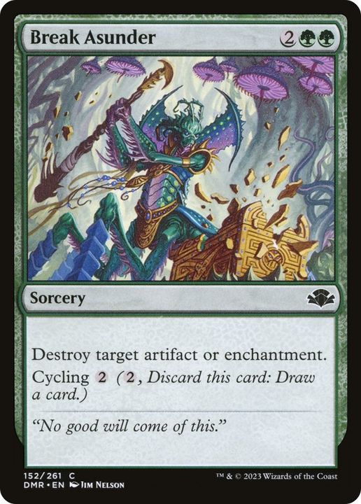 Break Asunder in the group Magic the Gathering / Types / Colors / Green at Proxyprinters.com (46968)