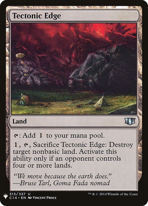 Tectonic Edge in the group Magic the Gathering / Sets / The List at Proxyprinters.com (46976)