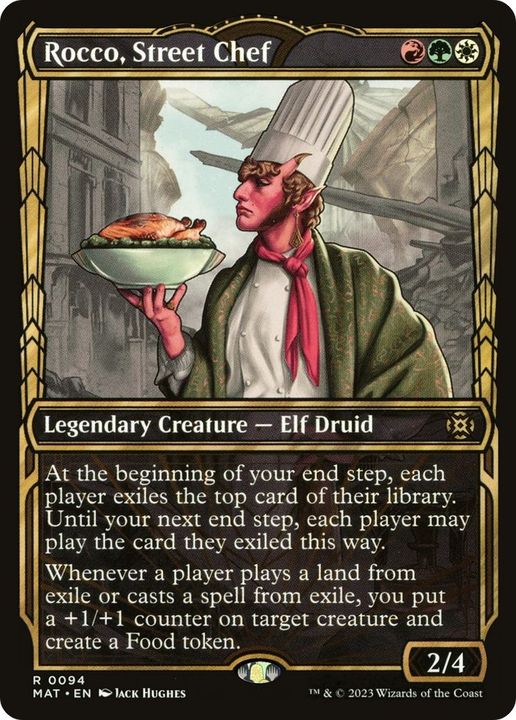 Rocco, Street Chef in the group Magic the Gathering / Types / Colors / Multicolors / G, R, W at Proxyprinters.com (46997)