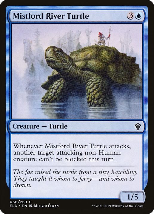 Mistford River Turtle in the group Magic the Gathering / Sets / Throne of Eldraine at Proxyprinters.com (4701)