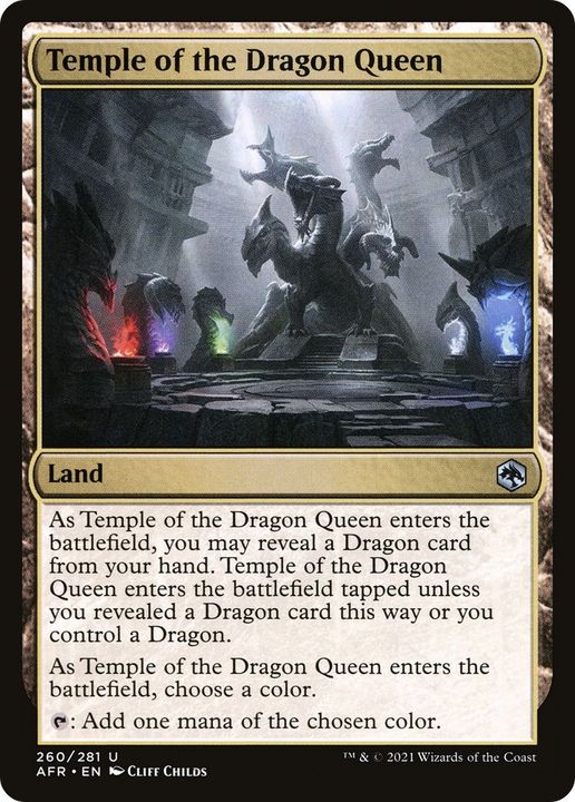 Temple of the Dragon Queen in the group Magic the Gathering / Types / Colors / Colorless at Proxyprinters.com (4704)