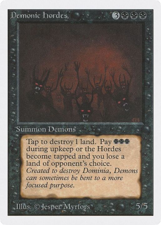 Demonic Hordes in the group Magic the Gathering / Types / Colors / Black at Proxyprinters.com (47047)