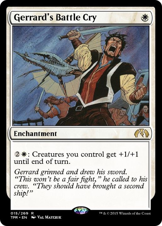 Gerrard's Battle Cry in the group Magic the Gathering / Types / Enchantment / Enchantment at Proxyprinters.com (47101)