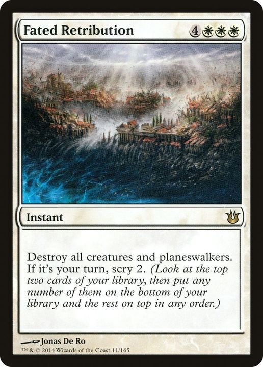 Fated Retribution in the group Magic the Gathering / Types / Colors / White at Proxyprinters.com (47119)