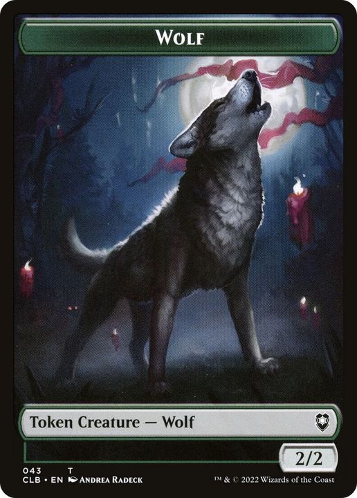 Wolf in the group Magic the Gathering / Types / Colors / Green at Proxyprinters.com (47128)