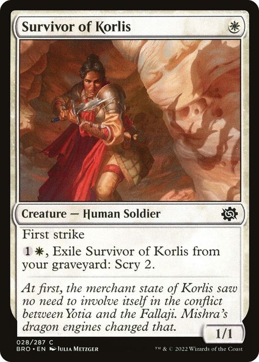 Survivor of Korlis in the group Magic the Gathering / Sets / The Brothers' War at Proxyprinters.com (47167)