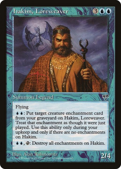 Hakim, Loreweaver in the group Magic the Gathering / Types / Creatures / Wizard at Proxyprinters.com (47204)