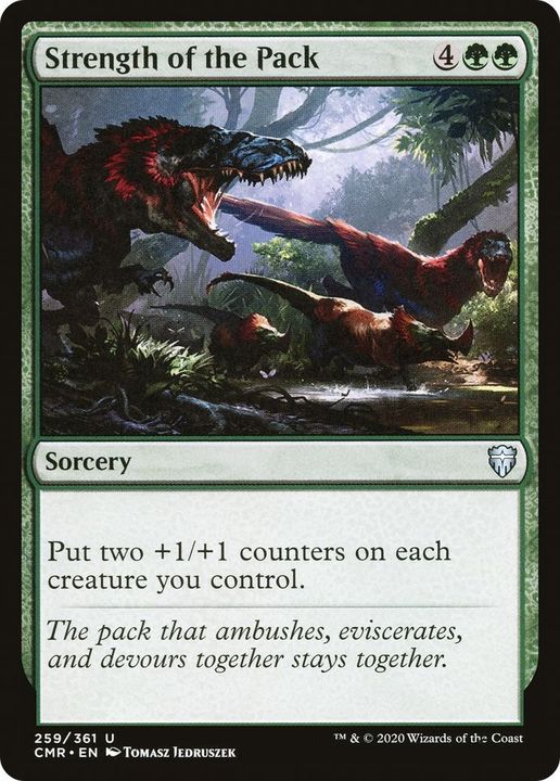 Strength of the Pack in the group Magic the Gathering / Types / Colors / Green at Proxyprinters.com (47220)