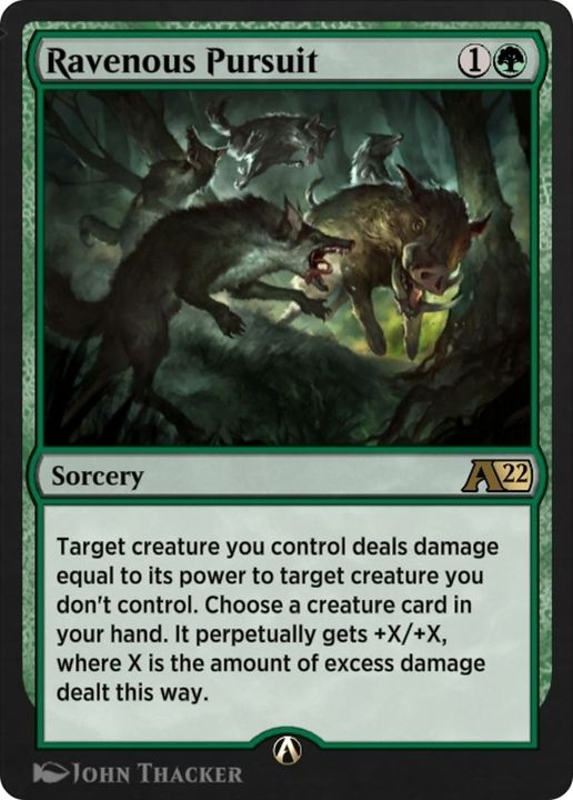 Ravenous Pursuit in the group Magic the Gathering / Types / Colors / Green at Proxyprinters.com (47227)