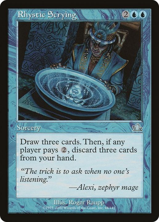 Rhystic Scrying in the group Magic the Gathering / Sets / Prophecy at Proxyprinters.com (47228)