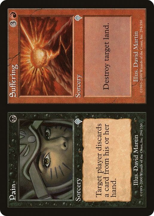 Pain // Suffering in the group Magic the Gathering / Types / Colors / Multicolors / B, R at Proxyprinters.com (47258)