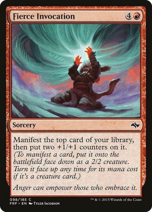 Fierce Invocation in the group Magic the Gathering / Types / Colors / Red at Proxyprinters.com (473)