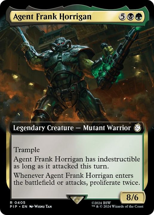 Agent Frank Horrigan in the group Magic the Gathering / Types / Colors / Multicolors / B, G at Proxyprinters.com (47308)