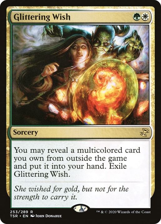 Glittering Wish in the group Magic the Gathering / Types / Colors / Multicolors / G, W at Proxyprinters.com (4732)